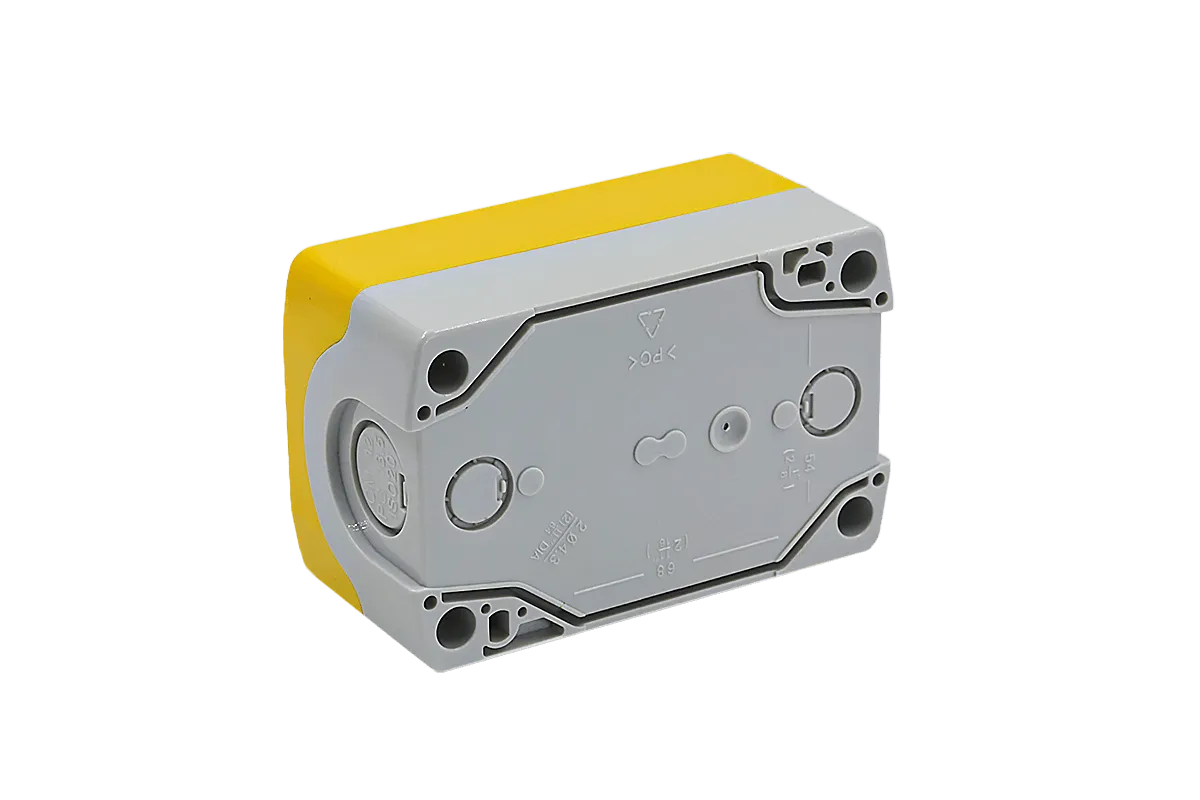 Корпус кнопочного поста, 2 места, желтый, IP67