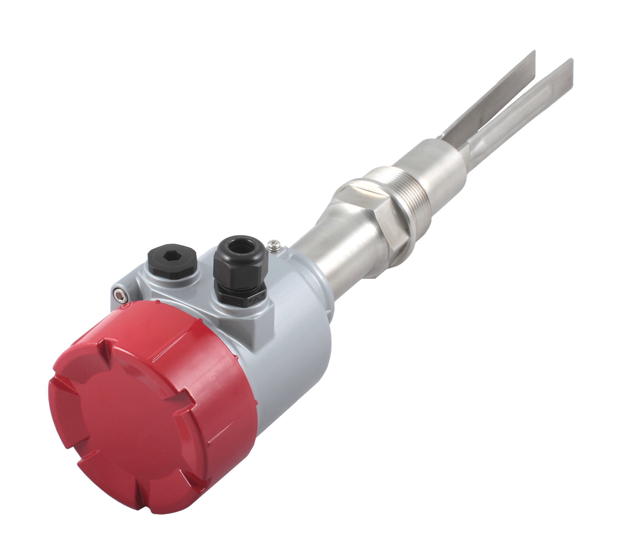 Вибрационный датчик предельного уровня сыпучих материалов в алюм. корпусе, -40 +150 С, Pmax=10 bar, 22-265 VAC - 20-46 VDC, IP 67, чувств. от 10 г/л, соединение- резьба G 1 1/2", нерж. сталь 304, удлинение 1700 мм, нерж. сталь 304, выход- реле DPDT